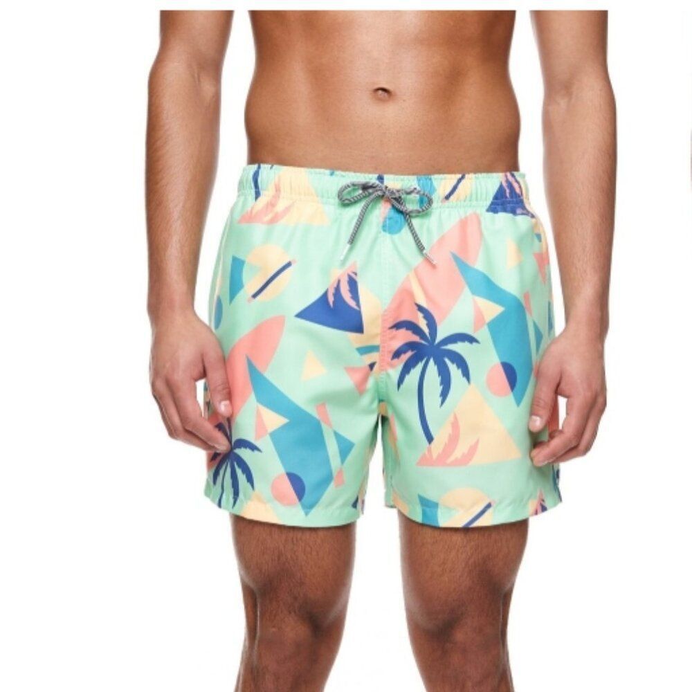 Like New! Boardies Overlay Mid Length Swim Shorts in Green in Size XL